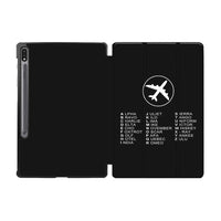 Thumbnail for Aviation Alphabet 2 Designed Samsung Tablet Cases