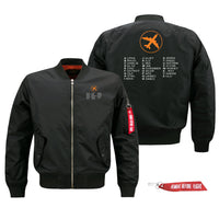 Thumbnail for Aviation Alphabet 2 Designed Pilot Jackets (Customizable)