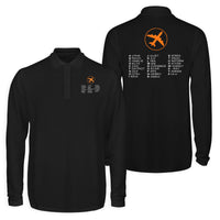 Thumbnail for Aviation Alphabet 2 Designed Long Sleeve Polo T-Shirts (Double-Side)