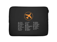 Thumbnail for Aviation Alphabet 2 Designed Laptop & Tablet Cases