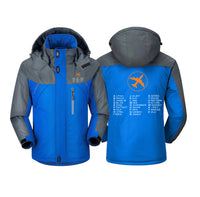 Thumbnail for Aviation Alphabet 2 Designed Thick Winter Jackets