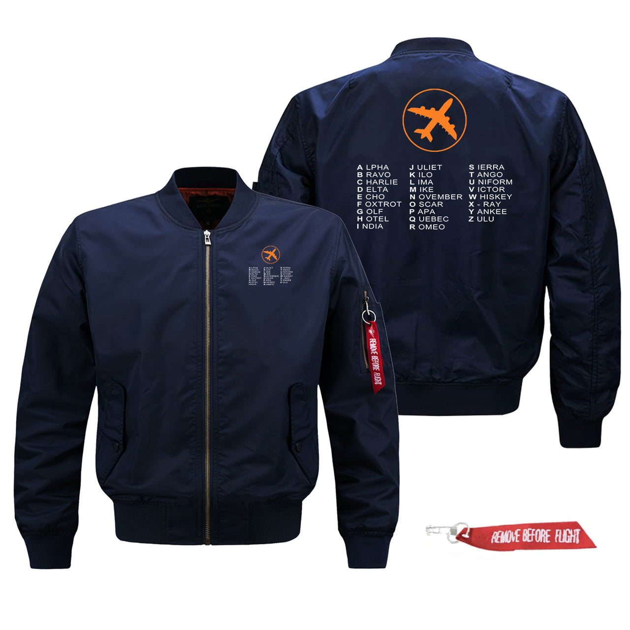 Aviation Alphabet 2 Designed Pilot Jackets (Customizable)