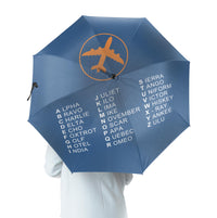 Thumbnail for Aviation Alphabet 2 Designed Umbrella