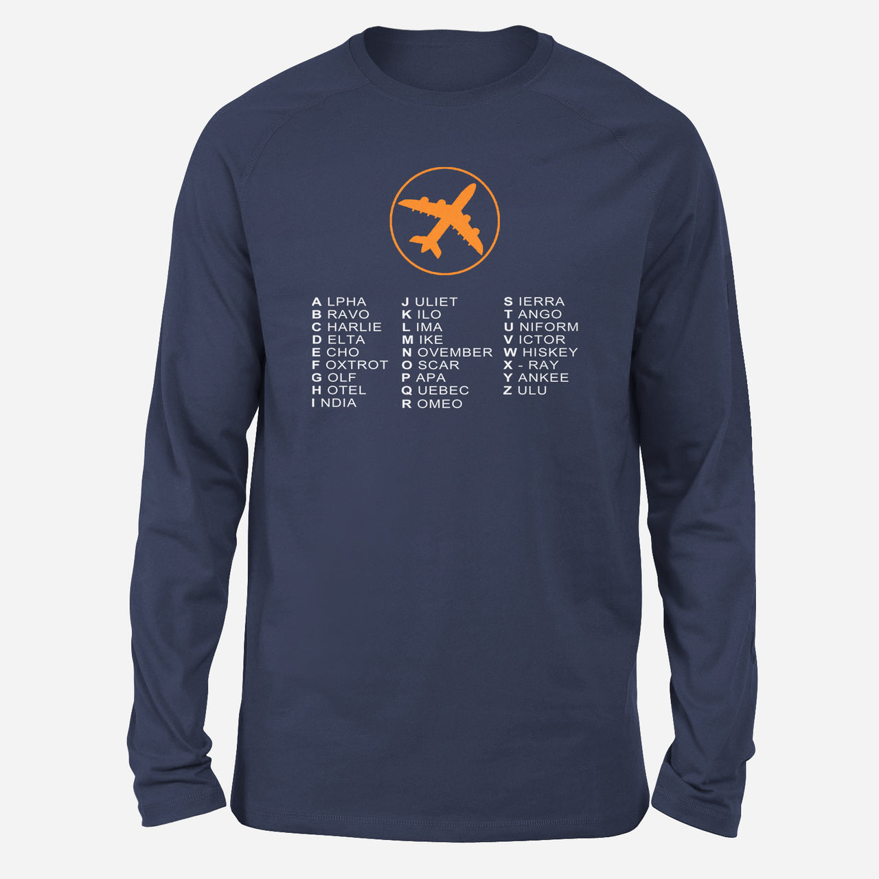 Aviation Alphabet 2 Designed Long-Sleeve T-Shirts