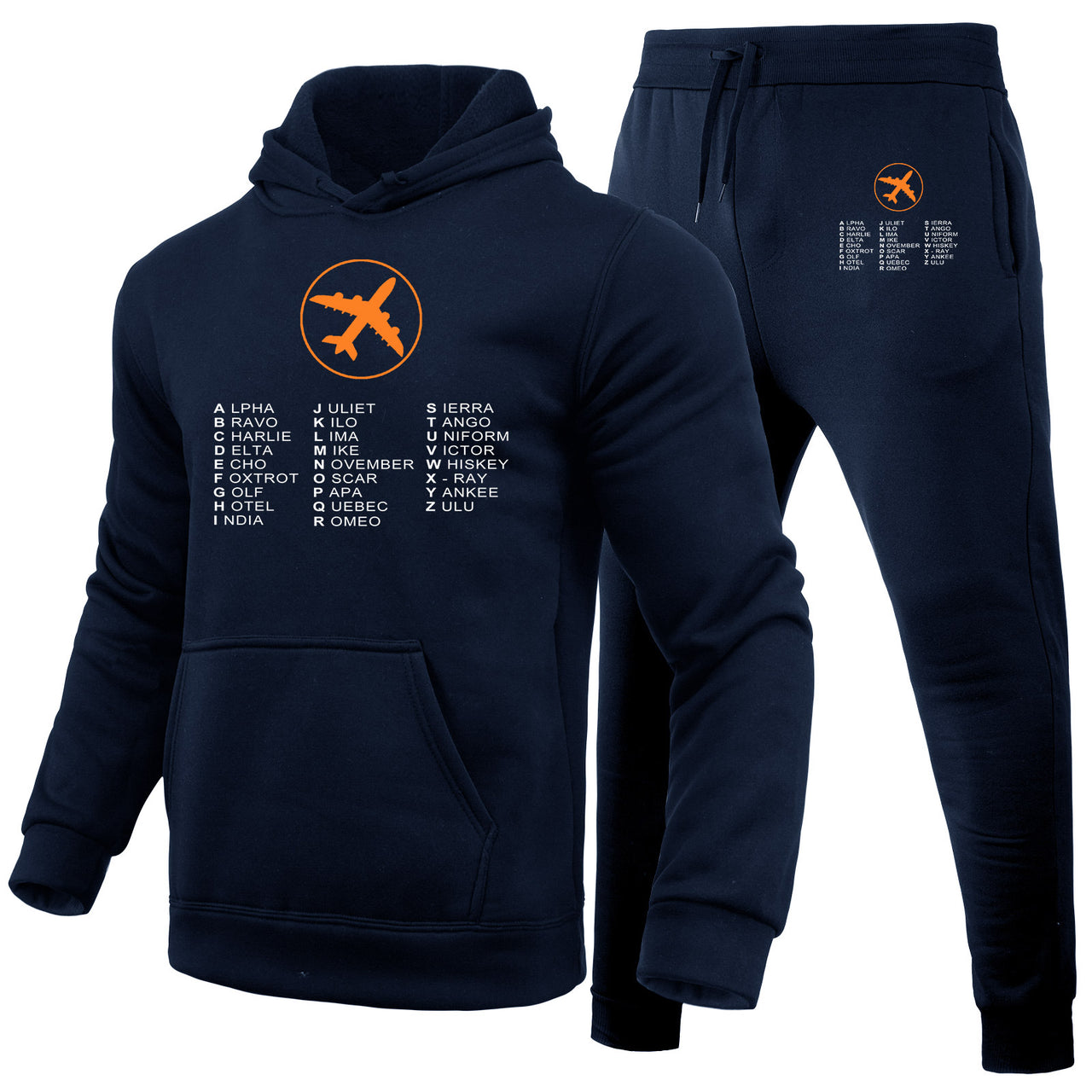 Aviation Alphabet 2 Designed Hoodies & Sweatpants Set