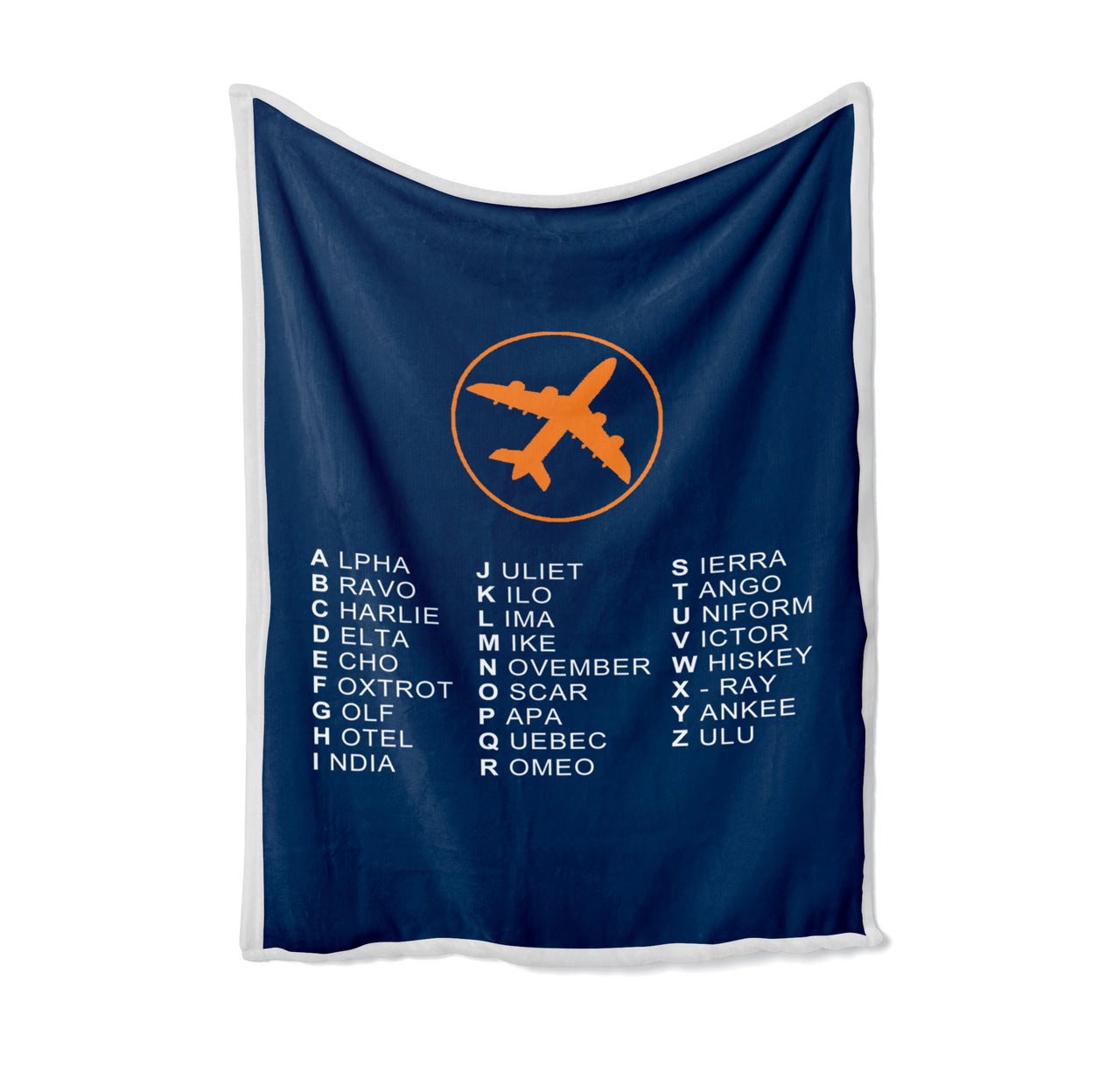Aviation Alphabet 2 Designed Bed Blankets & Covers