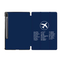 Thumbnail for Aviation Alphabet 2 Designed Samsung Tablet Cases