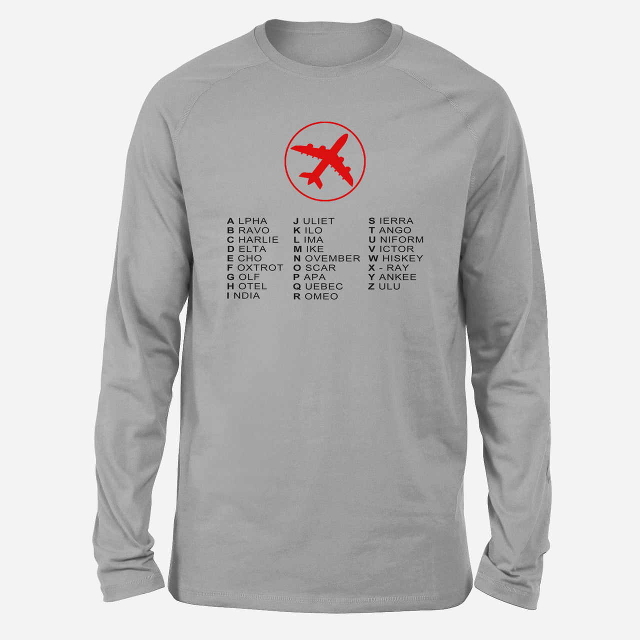 Aviation Alphabet 2 Designed Long-Sleeve T-Shirts