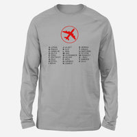 Thumbnail for Aviation Alphabet 2 Designed Long-Sleeve T-Shirts