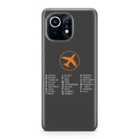 Thumbnail for Aviation Alphabet 2 Designed Xiaomi Cases