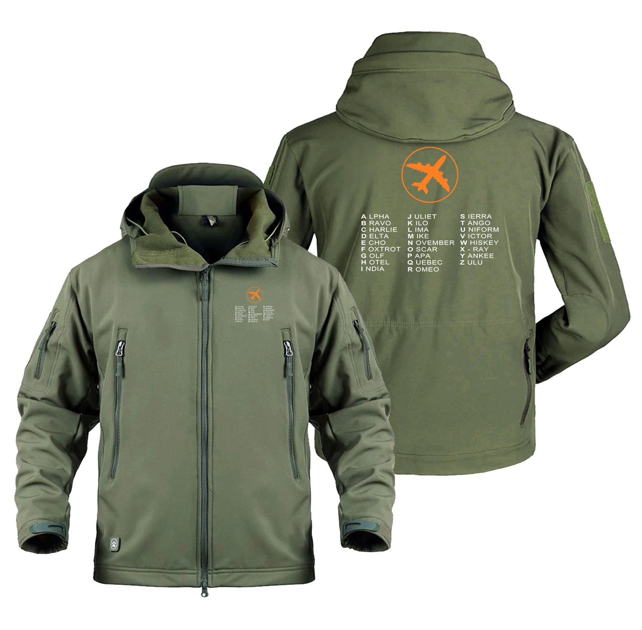 Aviation Alphabet 2 Designed Military Jackets (Customizable)