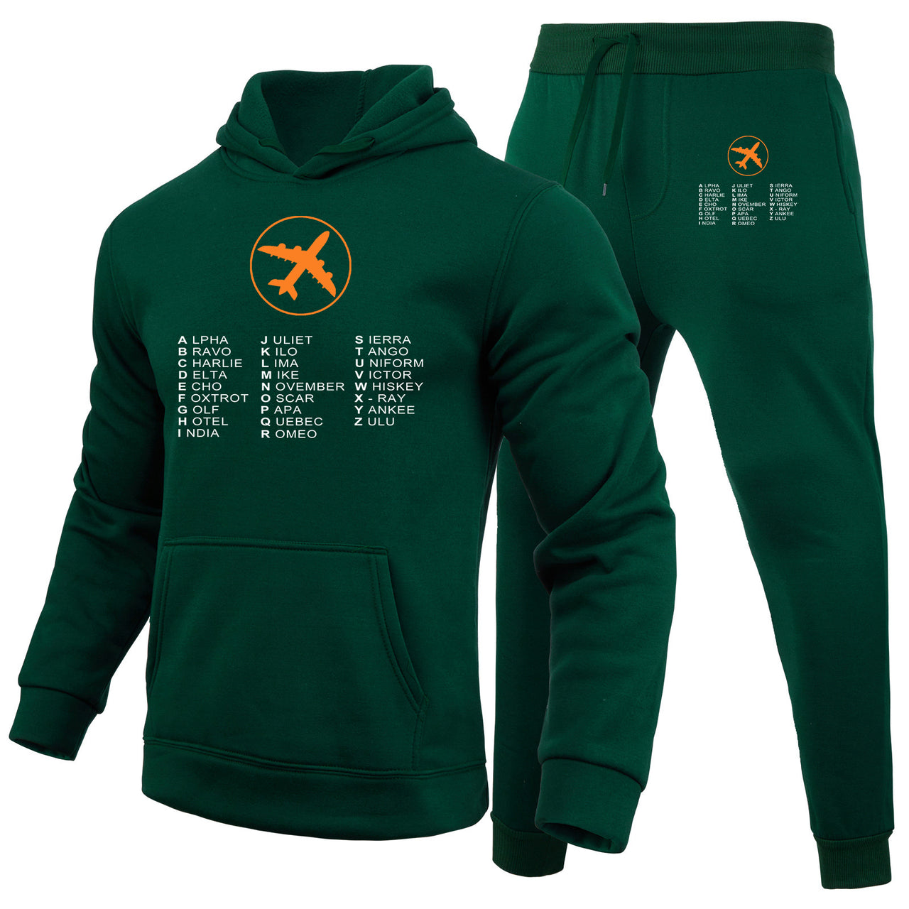 Aviation Alphabet 2 Designed Hoodies & Sweatpants Set