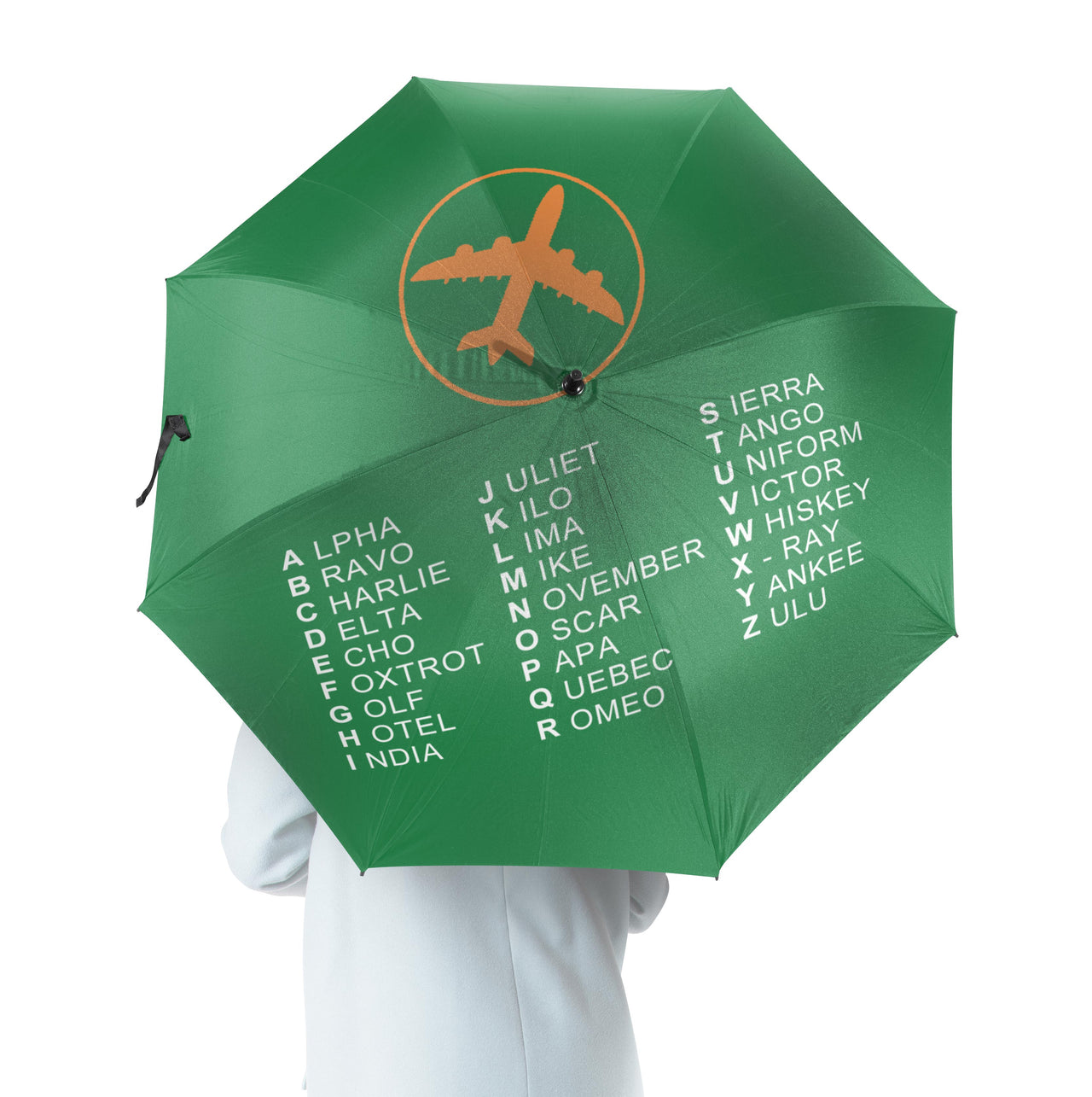 Aviation Alphabet 2 Designed Umbrella