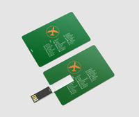 Thumbnail for Aviation Alphabet 2 Designed USB Cards