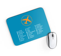 Thumbnail for Aviation Alphabet 2 Designed Mouse Pads