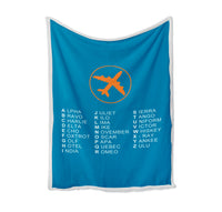 Thumbnail for Aviation Alphabet 2 Designed Bed Blankets & Covers