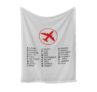 Thumbnail for Aviation Alphabet 2 Designed Bed Blankets & Covers
