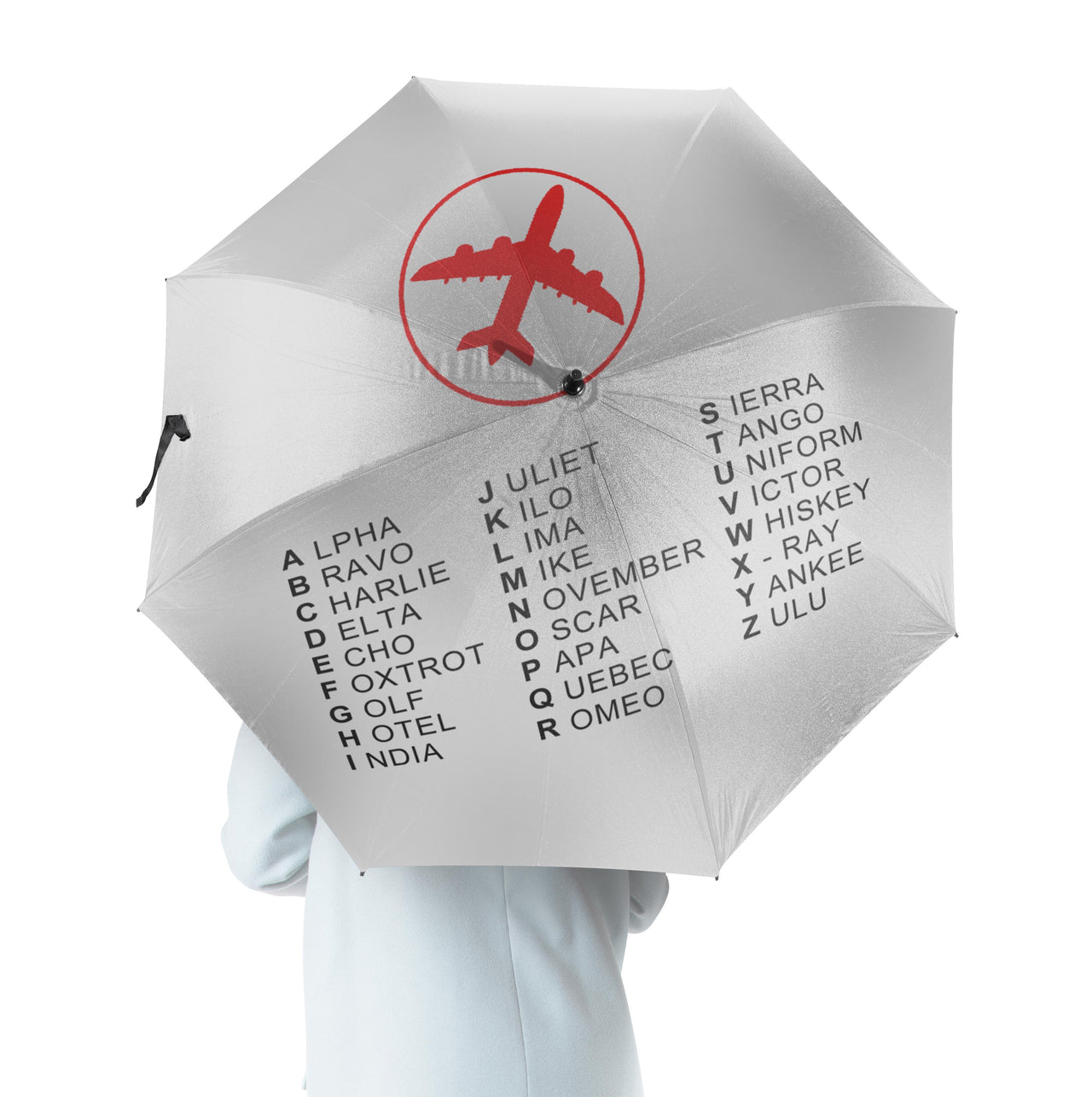 Aviation Alphabet 2 Designed Umbrella