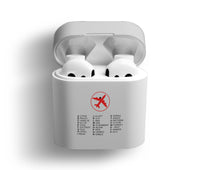 Thumbnail for Aviation Alphabet 2 Designed AirPods  Cases