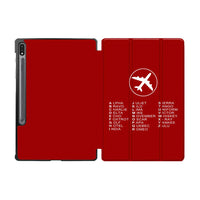 Thumbnail for Aviation Alphabet 2 Designed Samsung Tablet Cases