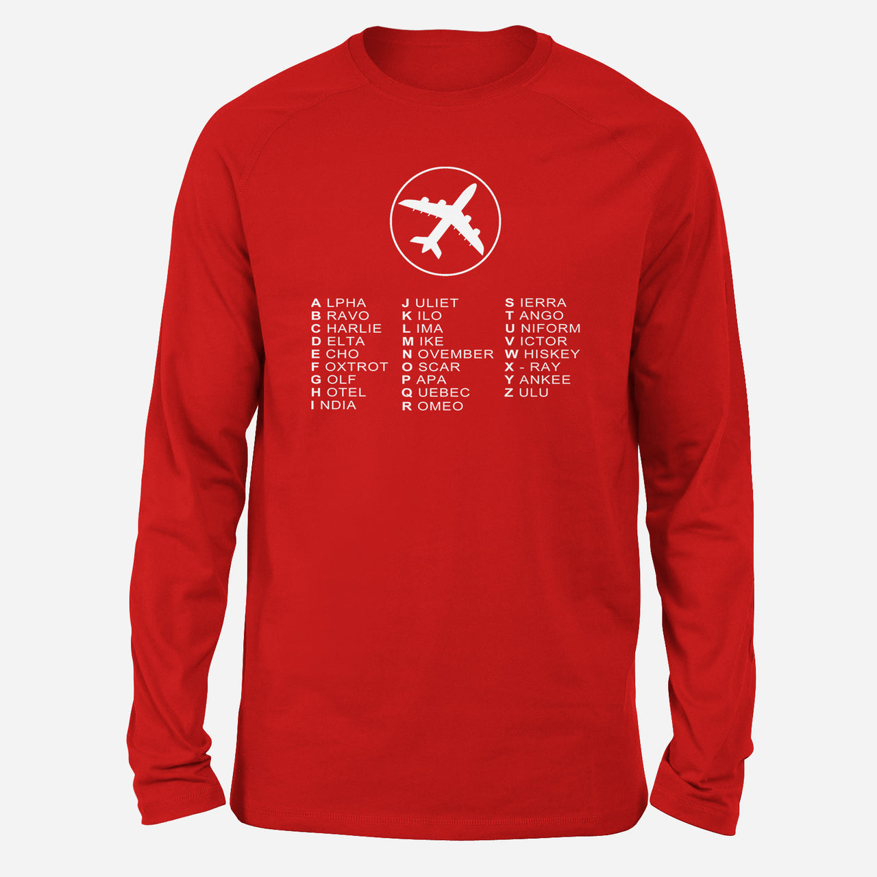 Aviation Alphabet 2 Designed Long-Sleeve T-Shirts