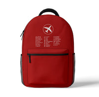 Thumbnail for Aviation Alphabet 2 Designed 3D Backpacks