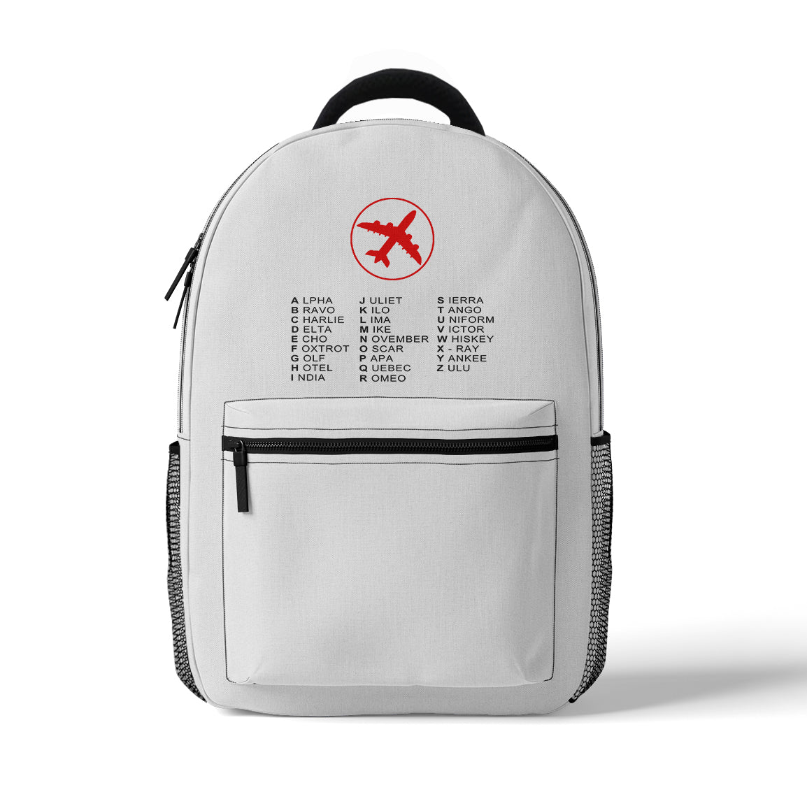 Aviation Alphabet 2 Designed 3D Backpacks