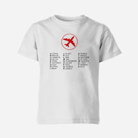 Thumbnail for Aviation Alphabet 2 Designed Children T-Shirts
