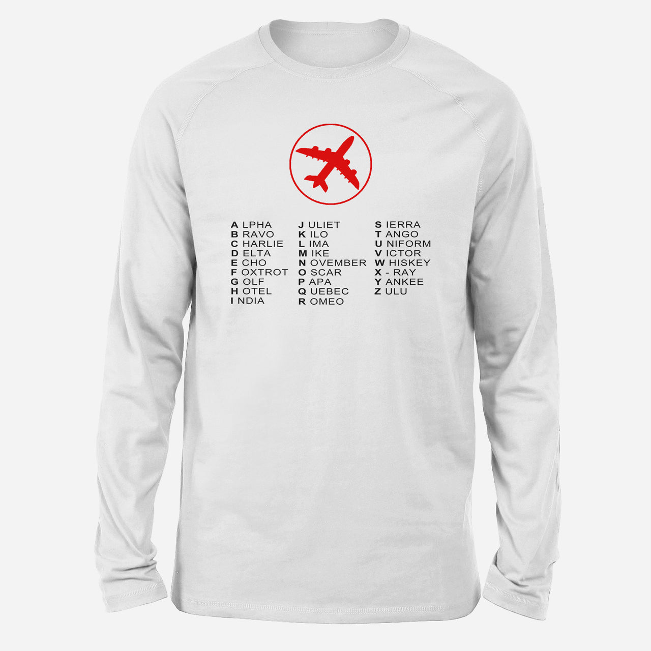 Aviation Alphabet 2 Designed Long-Sleeve T-Shirts