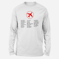 Thumbnail for Aviation Alphabet 2 Designed Long-Sleeve T-Shirts
