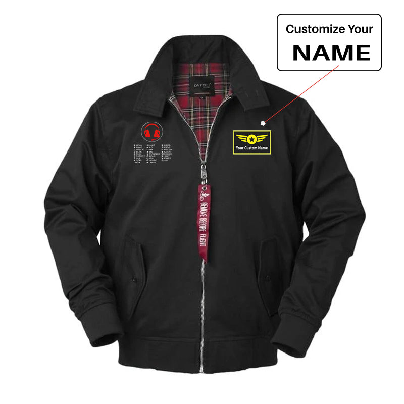 Customisable Aviation Alphabet Jacket