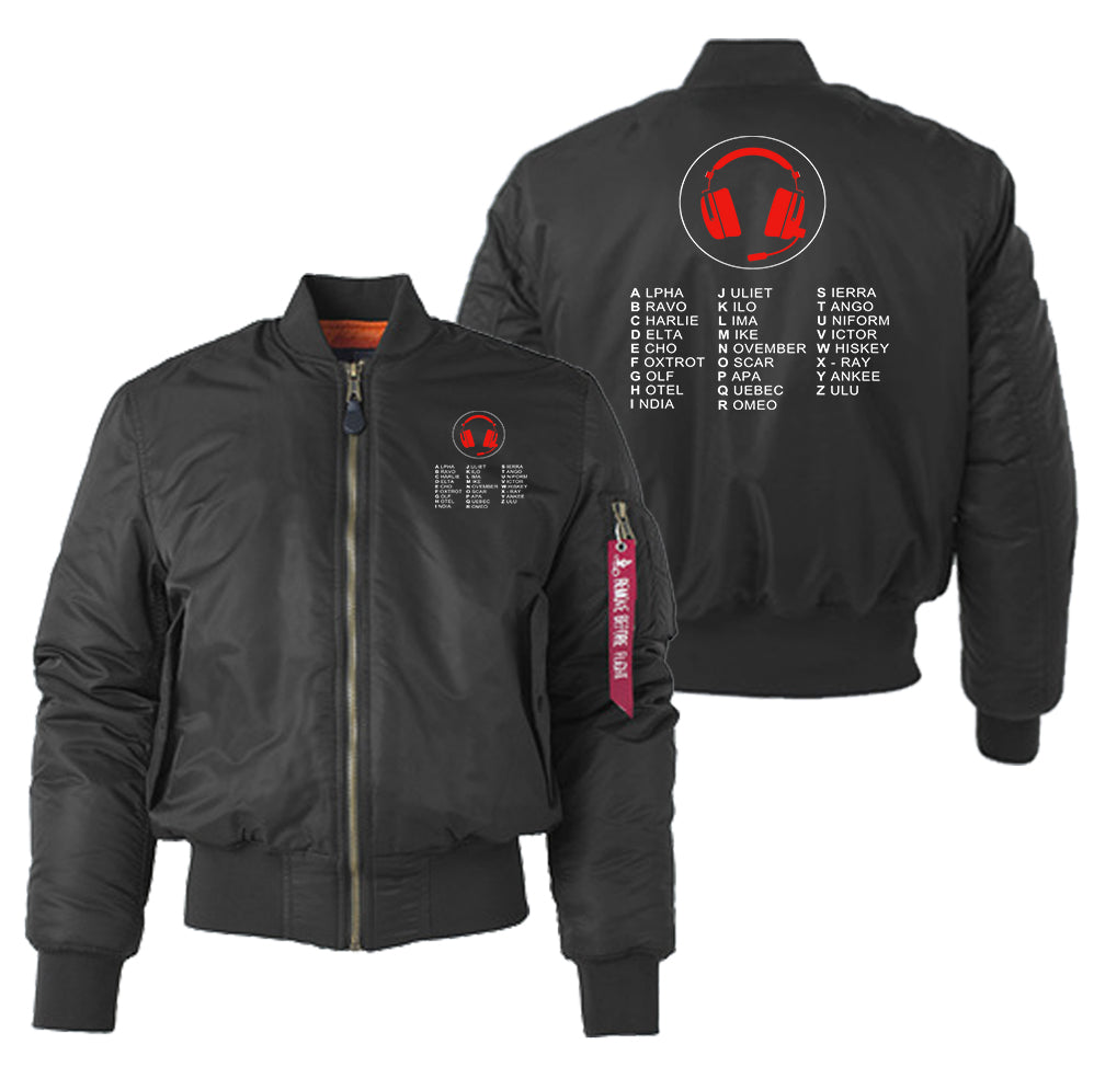 Aviation Alphabet 3 Designed "Women" Bomber Jackets