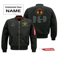 Thumbnail for Aviation Alphabet 3 Designed Pilot Jackets (Customizable)