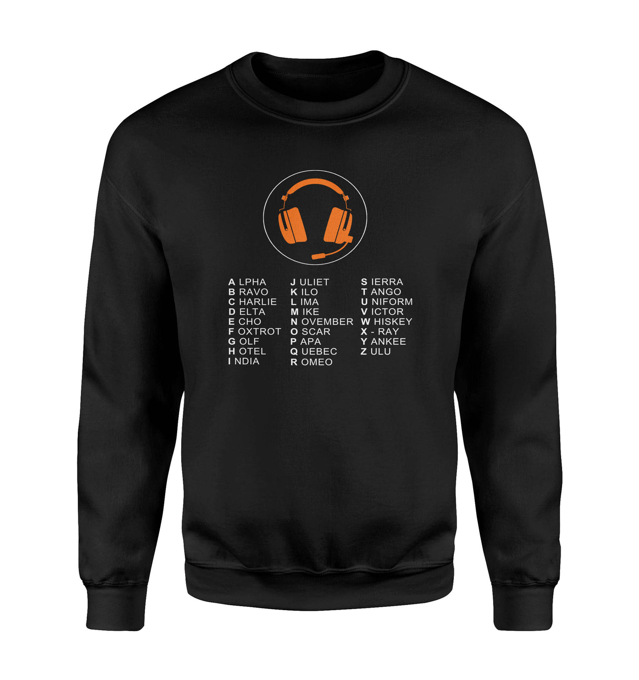 Aviation Alphabet 3 Designed Sweatshirts