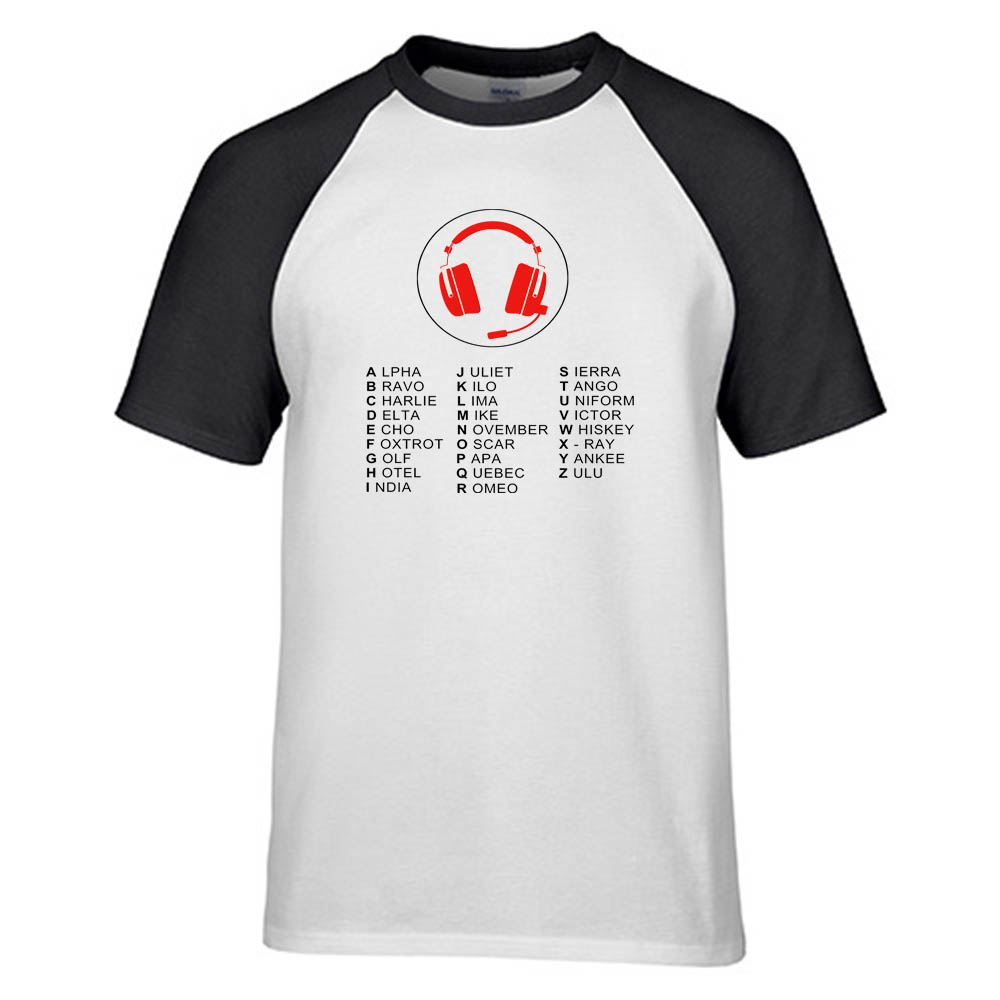 Aviation Alphabet 3 Designed Raglan T-Shirts