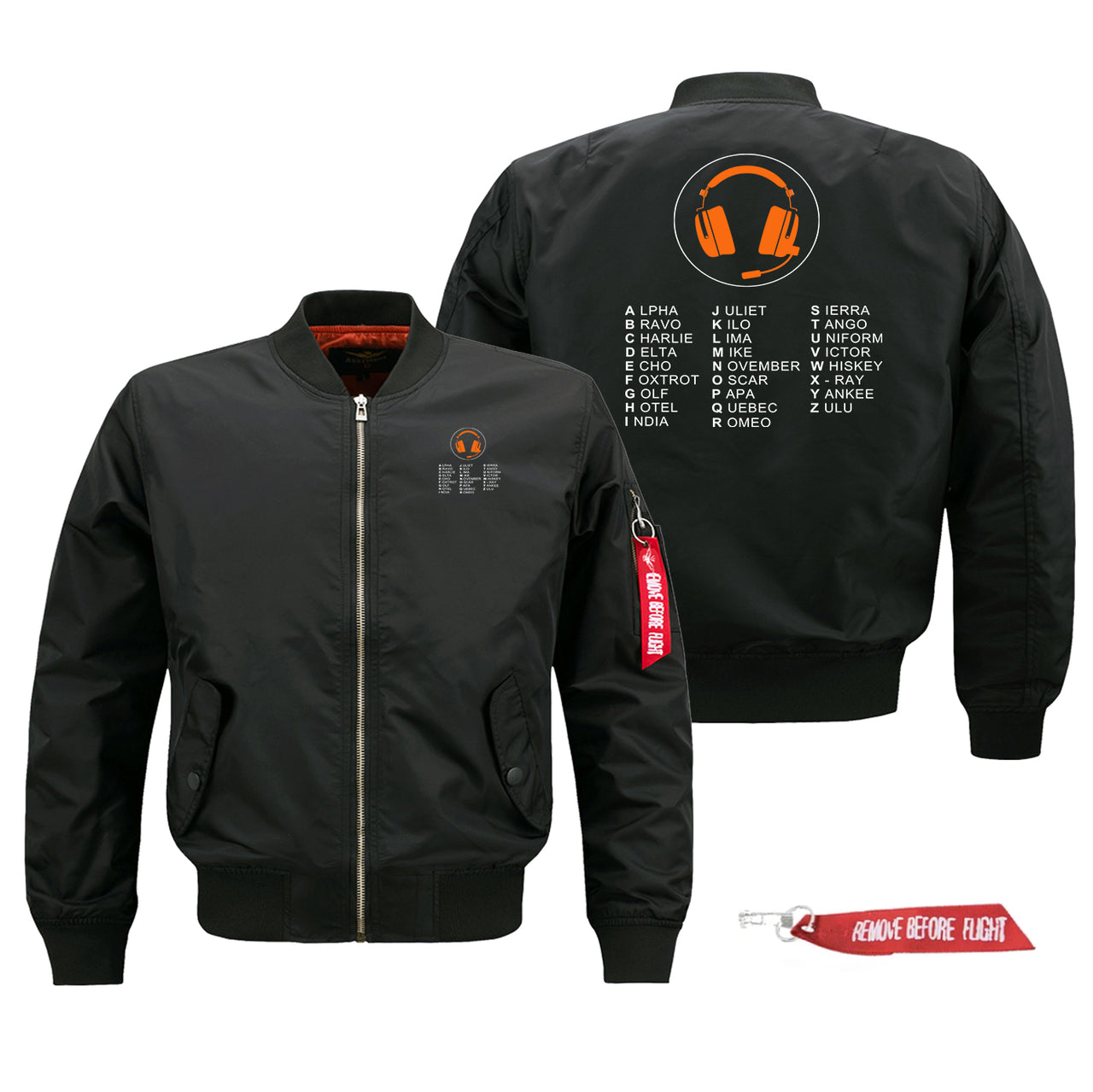 Aviation Alphabet 3 Designed Pilot Jackets (Customizable)