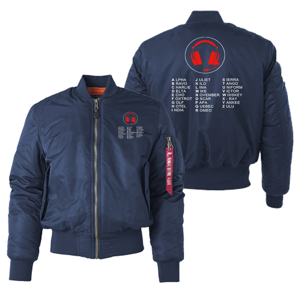 Aviation Alphabet 3 Designed "Women" Bomber Jackets