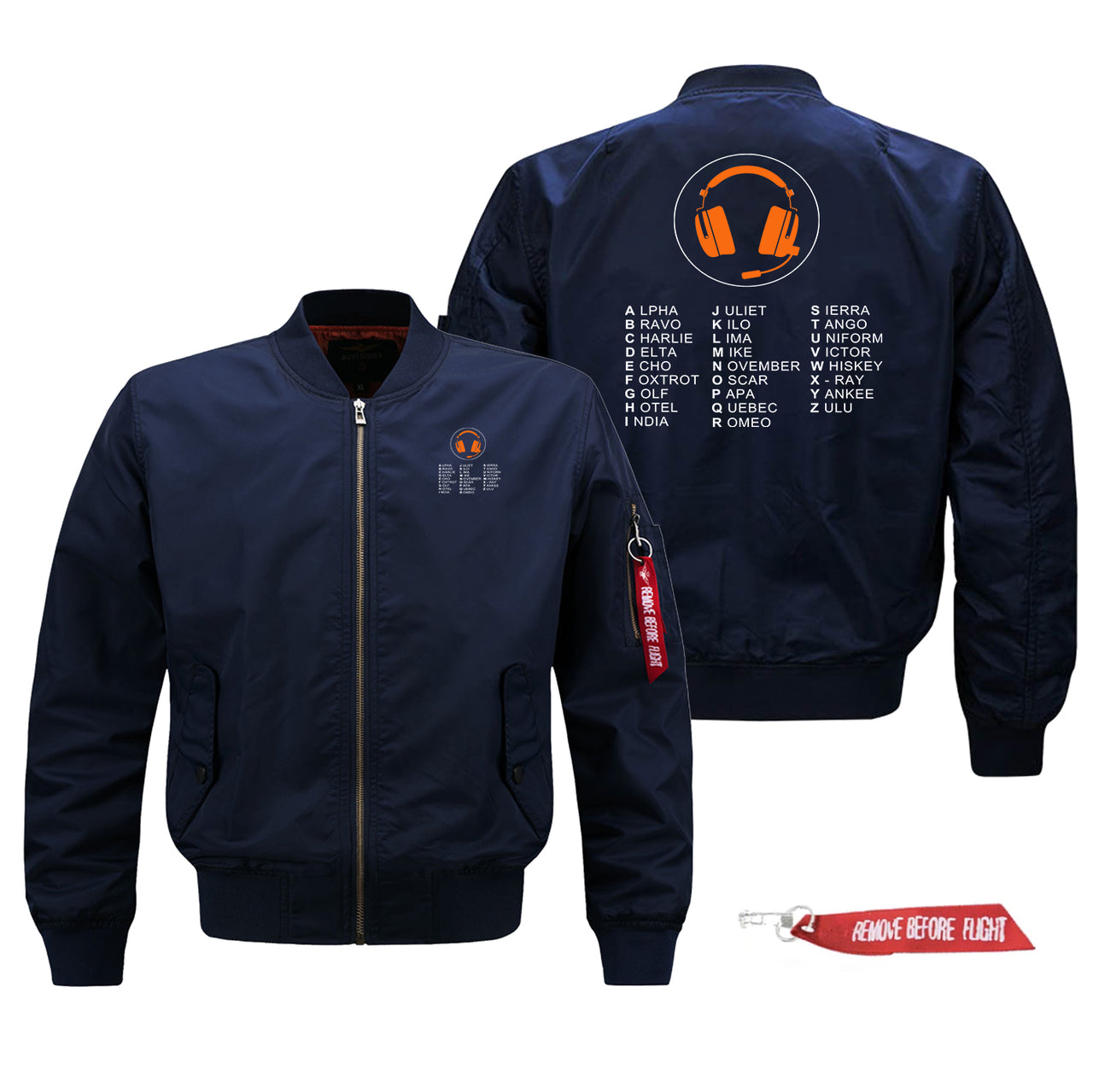 Aviation Alphabet 3 Designed Pilot Jackets (Customizable)