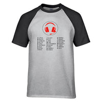 Thumbnail for Aviation Alphabet 3 Designed Raglan T-Shirts