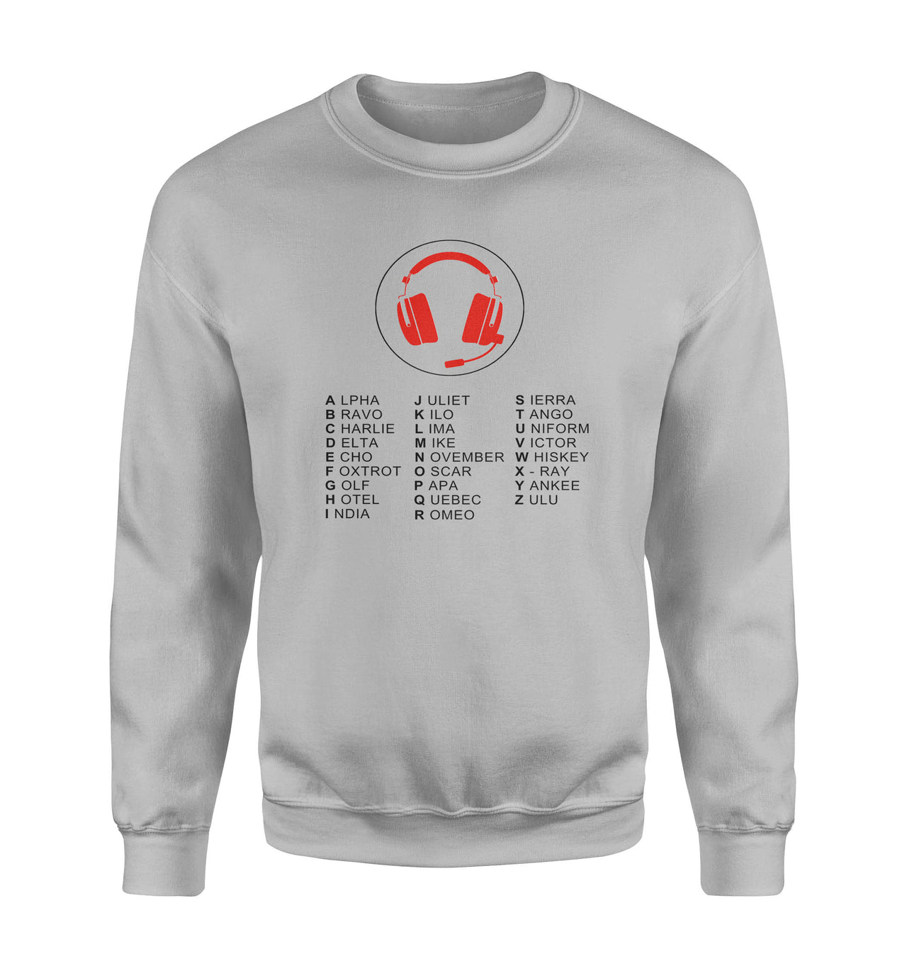 Aviation Alphabet 3 Designed Sweatshirts