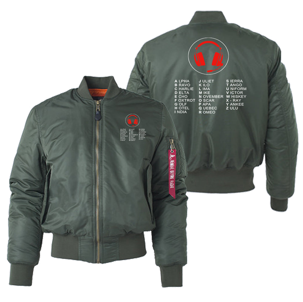 Aviation Alphabet 3 Designed "Women" Bomber Jackets