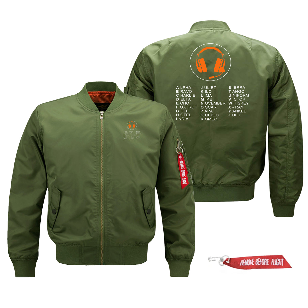 Aviation Alphabet 3 Designed Pilot Jackets (Customizable)