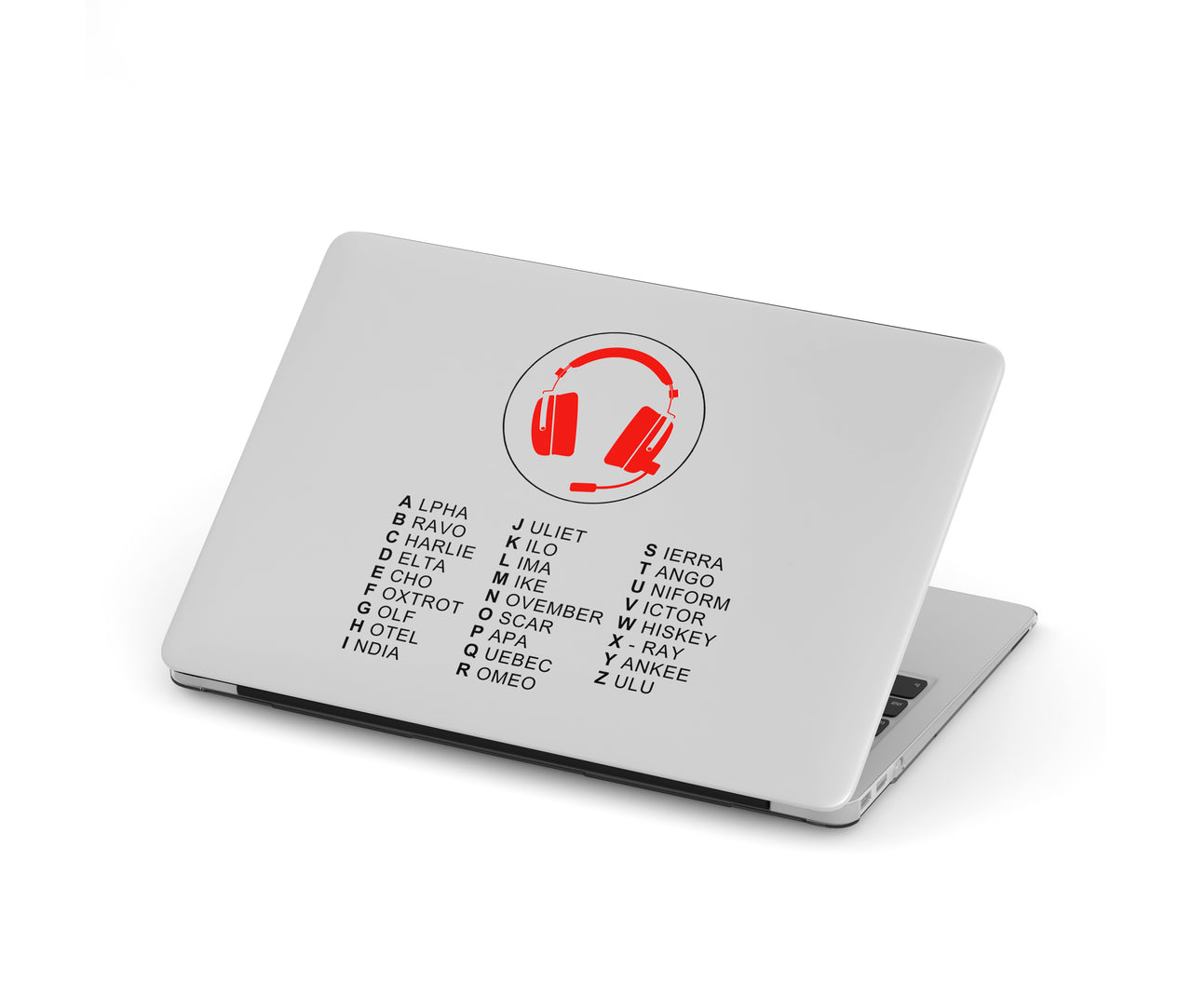 Aviation Alphabet 3 Designed Macbook Cases