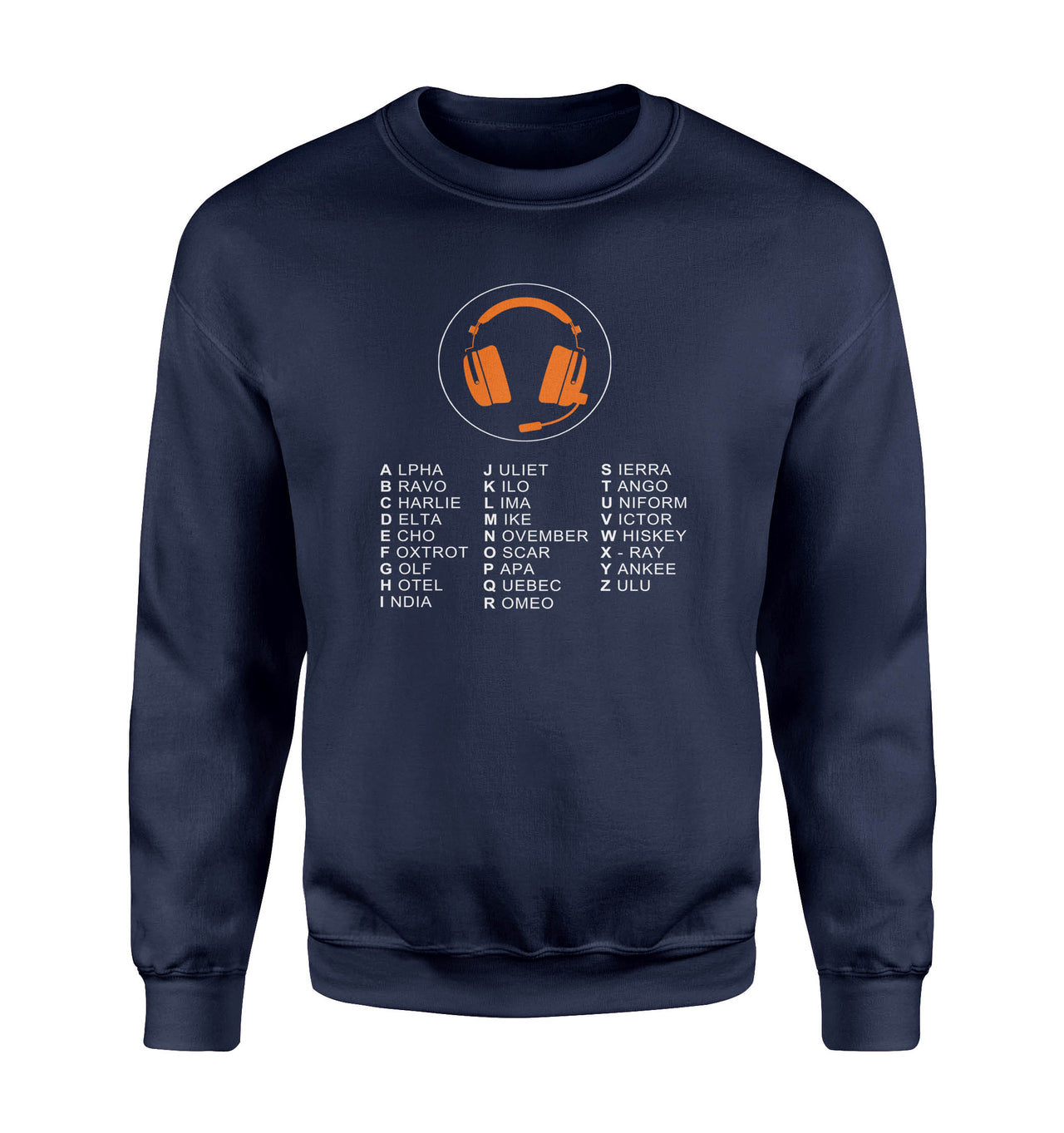 Aviation Alphabet 3 Designed Sweatshirts