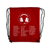 Thumbnail for Aviation Alphabet 3 Designed Drawstring Bags