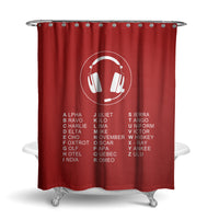 Thumbnail for Aviation Alphabet 3 Designed Shower Curtains