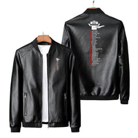 Thumbnail for Aviation Alphabet Designed PU Leather Jackets
