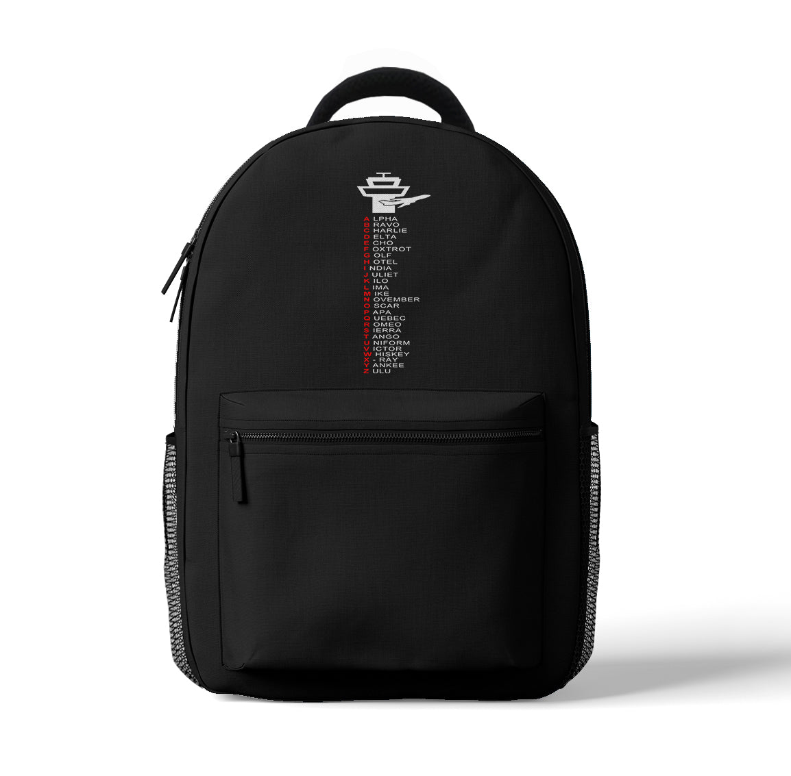 Aviation Alphabet Designed 3D Backpacks