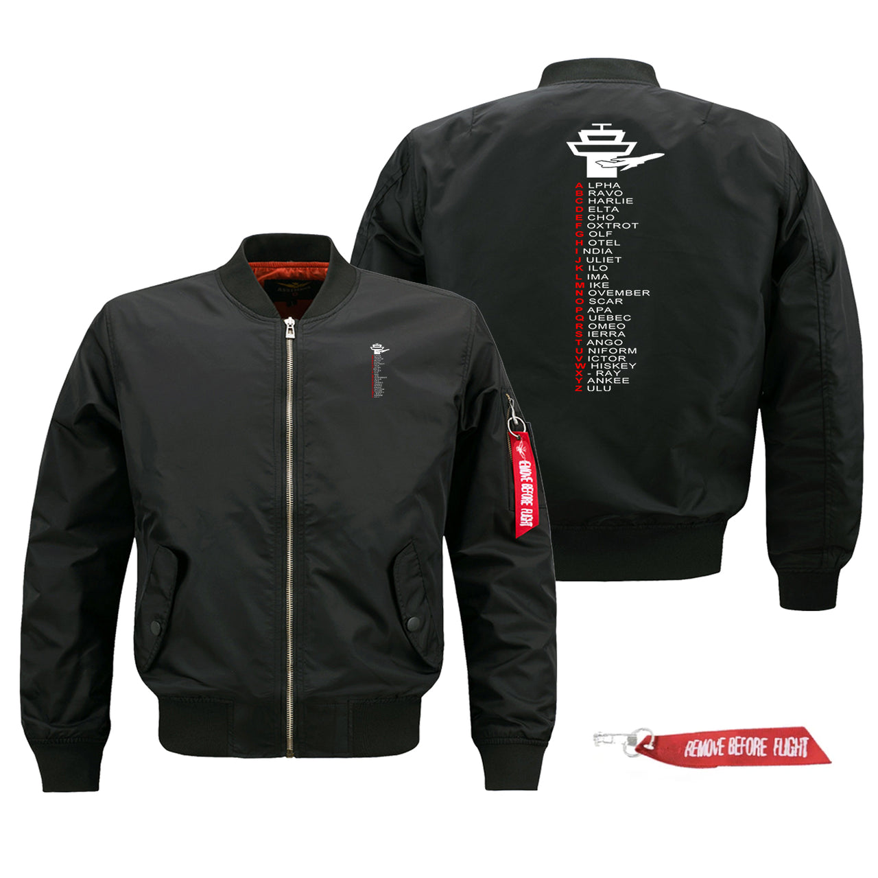Aviation Alphabet Designed Pilot Jackets (Customizable)
