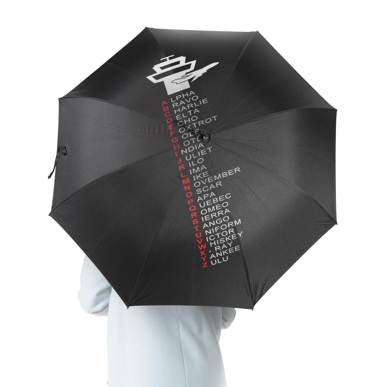 Aviation Alphabet Designed Umbrella
